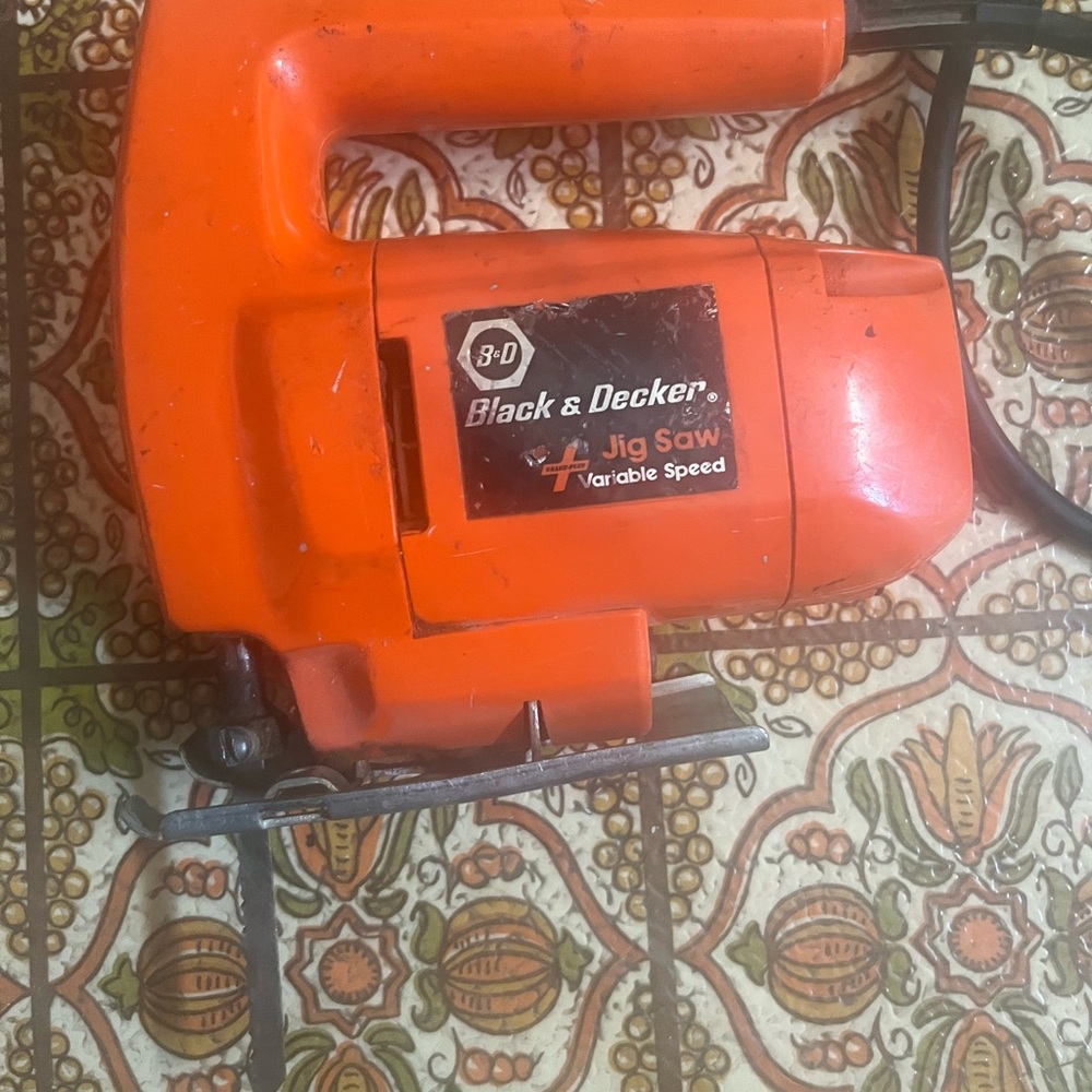 Black & Decker Orange Variable Speed Jig Saw